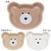 Hokkori Mokomocha Mini Plate, Small Plate, Cream