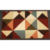TEXTILE KITCHEN RUG (nonskid back) (20"x30") MULTICOLOR TRIANGLES # 1, rect, WW