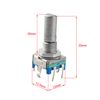 Jopto 10PCS Rotary Encoder Code Switch Audio Digital Potentiometer EC11 360 Degree Rotary Encoding Switch Encoder Code with Switch 5 Pin 20mm D-Shaft