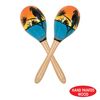 Beistle Tropical Fun Party Maracas 4 Piece, 8", Multicolor