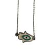 Evil Eye Bracelet, White Hamsa Hand (JIT)