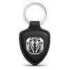 RAM New Logo 2019 up Soft Real Black Leather Shield-Style Key Chain