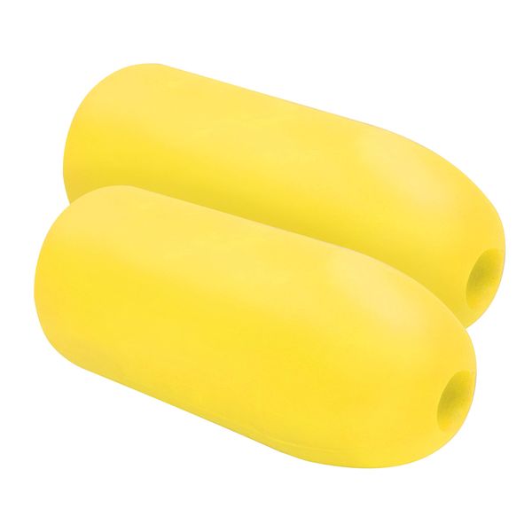 Jezero Deep Water Fishing Floats: Great for Trail Markers, Dock Floats, Swim Buoy, Kayak Anchor Kit, Pool Buoy, Crabbing & Boats | 2 Pack - Yellow, 5" x 11" (Lfloat-YPK)