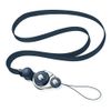 Samcos Neck Strap, Smartphone Strap, Hanging String, Smartphone Shoulder Strap, Prevents Lost Things, Mobile Phone Strap, Removable, Black, navy