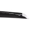 Handmade Sword - Fully Functional Samurai Katana Sword, 1045 Carbon Steel, Hand Forged Heat Tempered, Full Tang, Sharp, Brass Musashi Tsuba, Black Scabbard