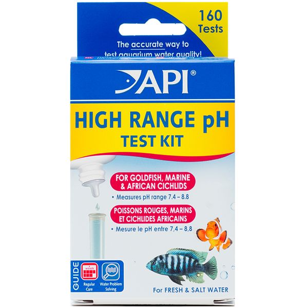 API High Range pH Test Kit 160 Tests for Freshwater Marine and Reef Aquariums
