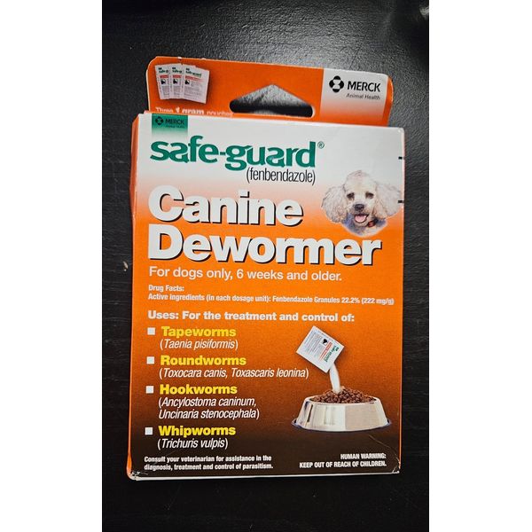 Merck Safe-Guard Canine Dewormer - 10 lbs / Exp 2026/02