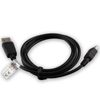 caseroxx Garmin Camper 780 Black USB Data Cable Data Cable