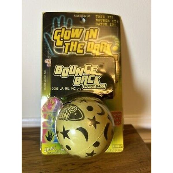 Glow Bounce Back Wrist Ball Return Sports Ball Wrist Band Bungee Dated JA RU Inc