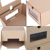 10PCS Cardboard Shoe Box Stackable Storage Box Visual Multi-Purpose Storage Box for Home Office Organization and Storage