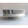 Small Low profile rotary roof vent for vans buses - White - wind driven rotating ventilator