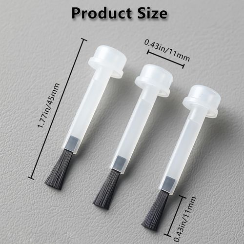 Niuhong 100 Pcs Manicure Nail Polish Spazzola Ricambio Pennello Gel Unghie Unghie Spazzola Chiodo Gel Coperchio Spazzola Nail Polish Brush Sostituzione Art Nail Accessori Design Fai Da Te