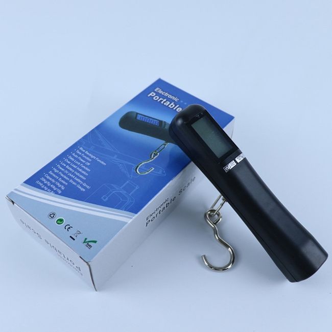 1pc Portable Electronic Luggage Scale, Travel Digital Hook Luggage