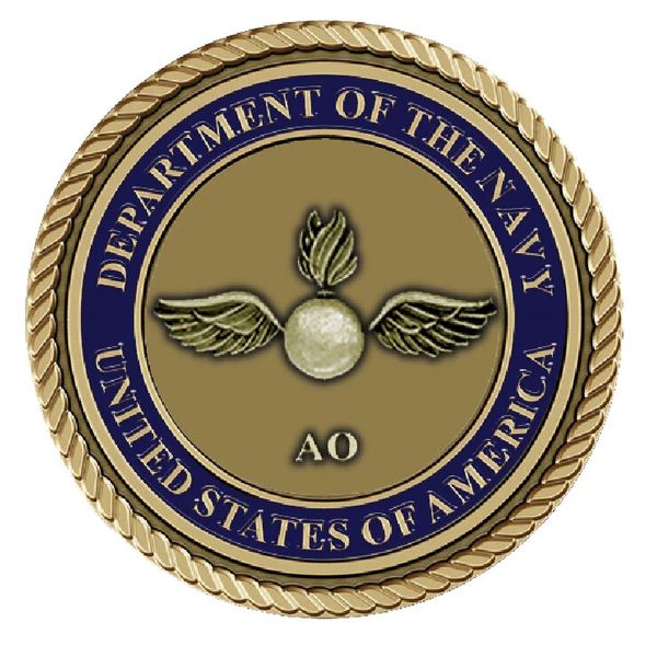 New Navy Medallion for Box Cremation Urn/Flag Case - 3 Inch Diameter