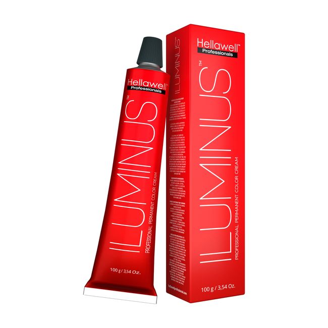 ILUMINUS Hair Dye, professional permanent hair color cream, with Niacinamide and Milk Protein to get a repaired and colored Hair with intense color shiny and silky 3.54oz (3.0 Dark Brown)