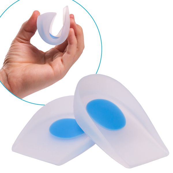 BraceAbility Plantar Fasciitis Insoles Medical Grade Silica Gel Gel Foot Corrector Shoe Cover Protector (Pair - X-Large)