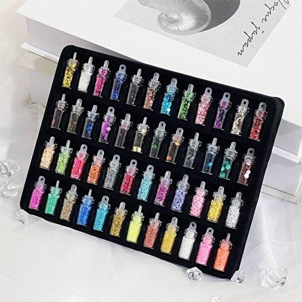 Nail Art Glitter Glitter Powder 48 Piece Set DD-11796_WA32415