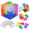XMD Magic Cube Magnetic Blocks 3D Puzzle (Clear Color)