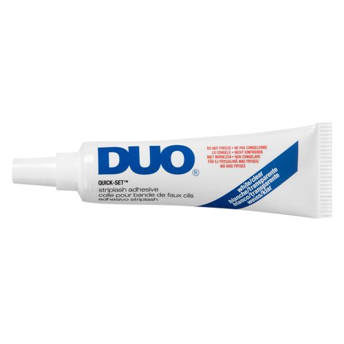 DUO Quick-Set Striplash Adhesive Clear 7g Eyelash Adheisve Applies White Dries Clear All-Day Wear Strip And Individual Lashes Sets In Seconds Water-Resistant Vegan-Friendly Cruelty-Free Eyelashes