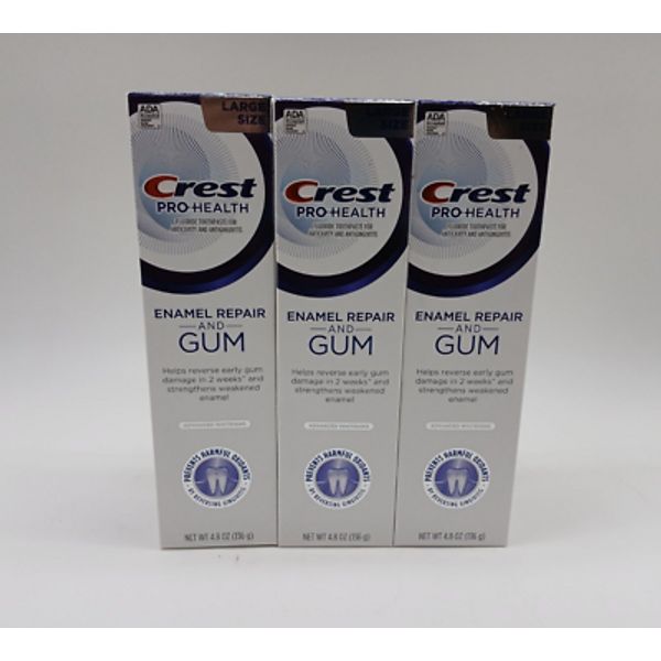 Crest Pro-Health Enamel Repair & Gum, Advanced whitening Toothpaste, 3 Pack