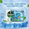 Dettol Intense Cool Bathing Soap Bar with Menthol (Buy 3 Get 1 Free - 75g each)