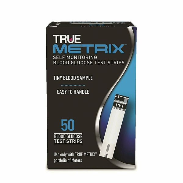 True Metrix Self Monitoring Blood Glucose Test Strips 0.5 microliter 50Ct 2 Pack