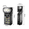 Portable LED Induction Rotatable keychain Light EDC Flashlight Workshop Light