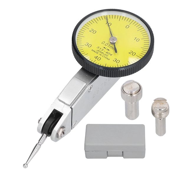 Nimomo Dial Comparator 0-0.8mm Dial Comparator Sensitivity Lever Measuring Gauge with Automatic Reversing Contact