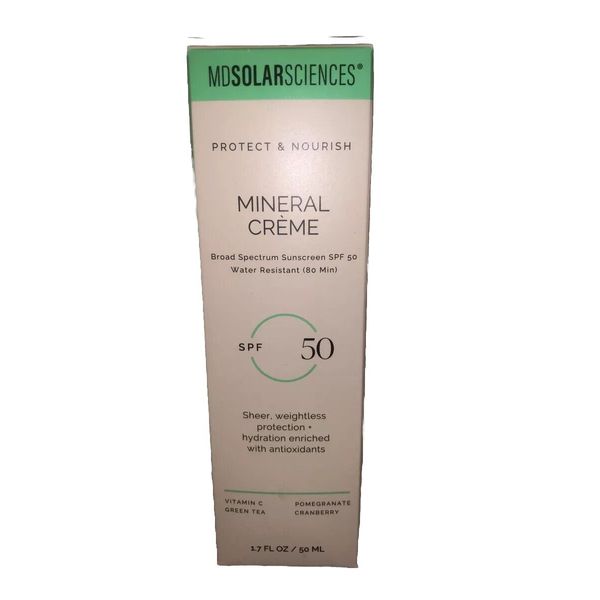 MD Solar Sciences Mineral Creme SPF 50 Face & Body Sunscreen 1.7 OZ   EXP 01/25