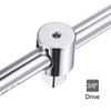 sourcing map 2 Pcs 3/8" Drive Sliding Wrench Breaker Bar T-Handle Socket Hand Tool
