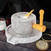 Manual Stone Mill/Grinder Natural Granite Grinder Millstone Tool Kitchen Mill