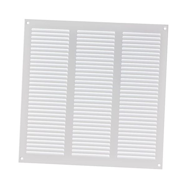 300x300mm / 12x12" inch White Metal Air Vent Grille Cover with Insect Mesh - Ventilation Cover