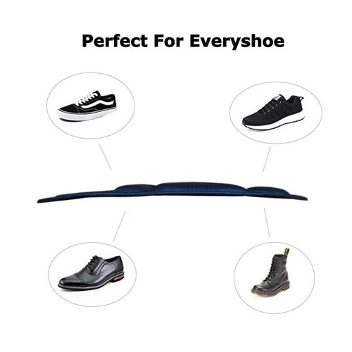 Runee Memory Foam Comfort Insole - Help Against Plantar Fasciitis and Foot Pain. Cushioning Metatarsal, Arch Support and Heel Support (Navy, Small)