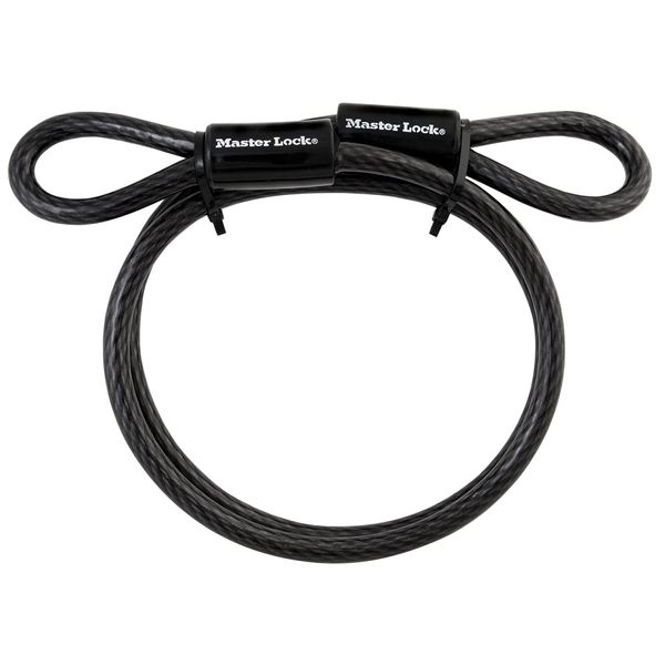 Master Lock Cable, Steel Cable with Looped Ends, 4 ft. Long, 85DPF