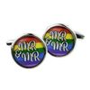 Mr & Mr Rainbow Design Cufflinks Presented in a Cufflink Box