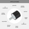 uxcell M8 Thread Rubber Mount Vibration Isolator Studded Cylindrical Shock Absorber 30x25mm 4pcs