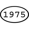 CafePress 1975 Oval Oval Sticker Car Bumper Sticker