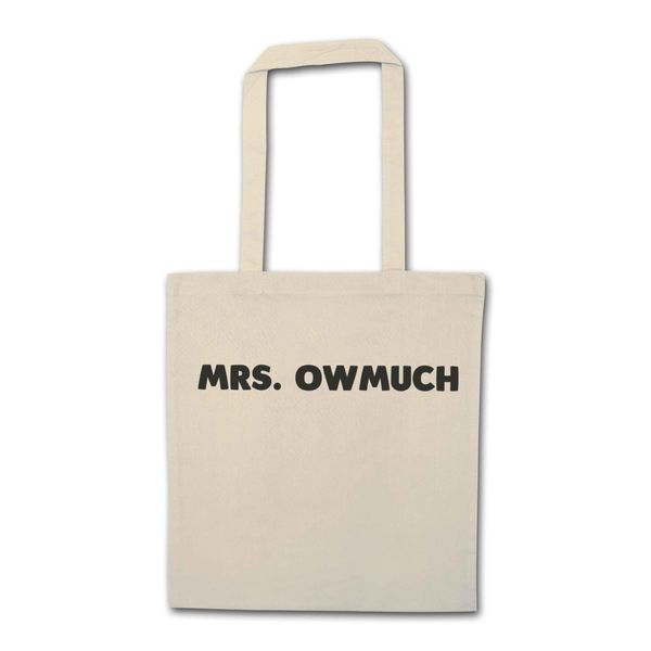 Flox Creative Natural Tote Bag Mrs Owmuch