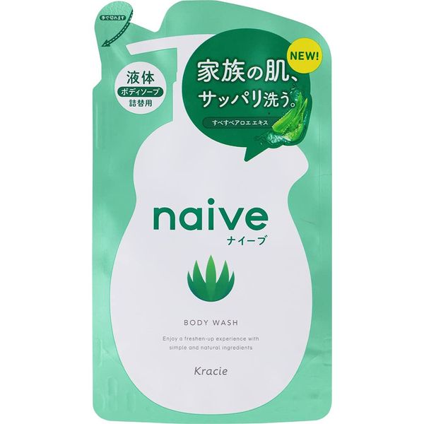 Naive Body Soap, Refill, 12.8 fl oz (380 ml)