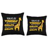Funny Giraffe Be Yourself Unless You Can Be a Giraffe Throw Pillow