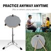 Donner Drum Practice Pad 8 Inches, Silent Practice Drum Pad 2-Sided With Drum Sticks - Gray