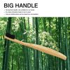Bamboo Eco Toothbrush - Biodegradable, Wavy Bristles, Large Handle - Plastic Free Packaging (6 Pack)