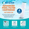 Hurricane 4 Pack HF7459-04 Advanced Pool and Spa Filter Cartridge Replacement
