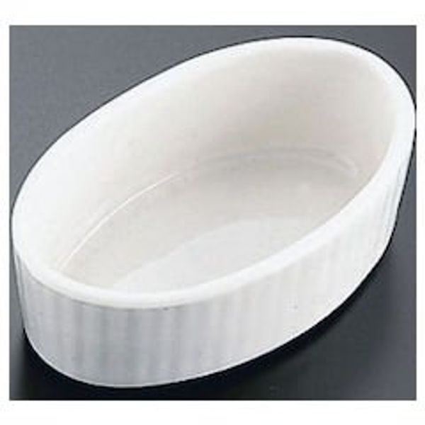 Heat-resistant Porcelain Oval Souffle Small