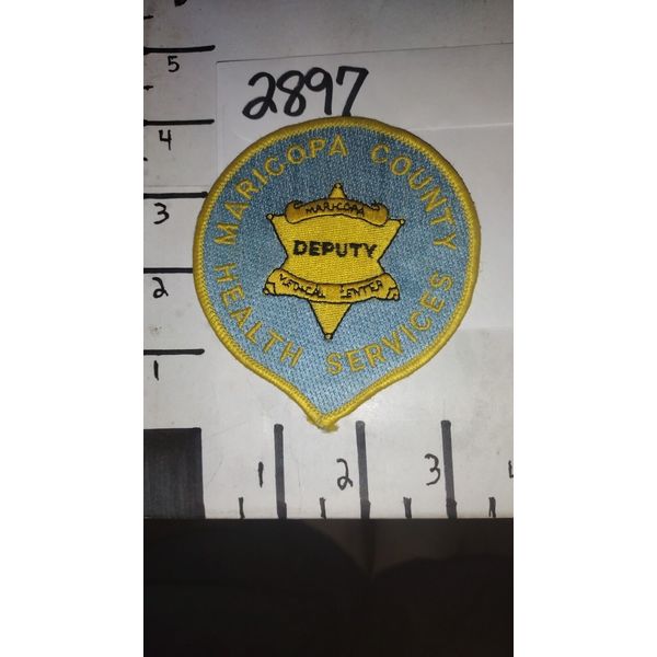 Sew Or Iron On Vintage Patch Maricopa County Health Services Deputy