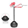 INNOLIFE Boxing Bar, MMA Boxing Speed Trainer Ripid Spinning Bar with Punch Head & Punch Bag, Boxing Equipment for Home, Gym