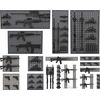 Evike EMG Battle Wall System Weapon Display & Storage Panels (Size: 12 x 12 / Black)