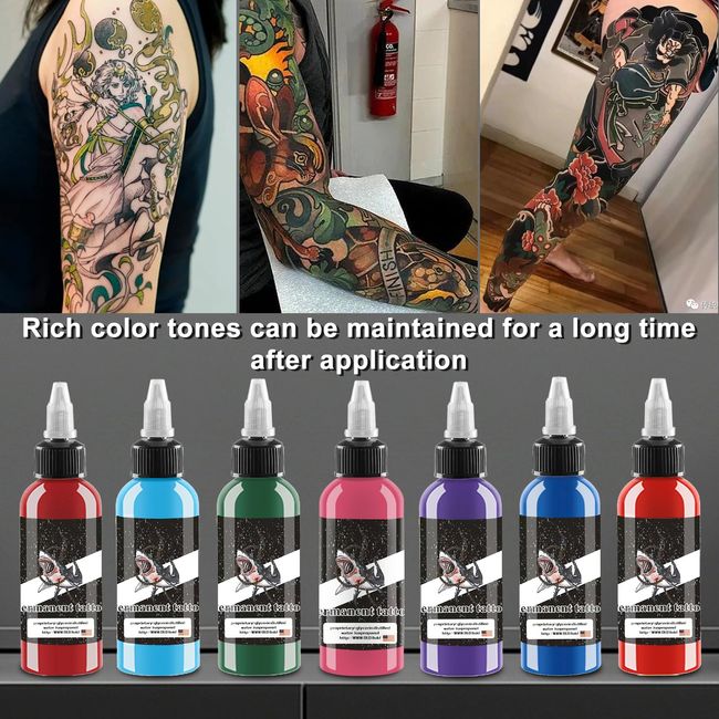Tattoo Ink Set, Professional Tattoo Set, Long Lasting Tattoo
