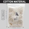 Natural Replacement Cotton for Bird Nest Material Holder, Refill Dispenser