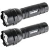 2 Pack Sunlite 51003-SU AAA Tactical Flash Light with Red Laser, Water Resistant